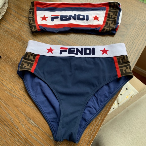 fendi bandeau bikini